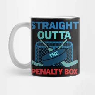 Ice Hockey Straight Outta Penalty Box Gift For Men Women Mug